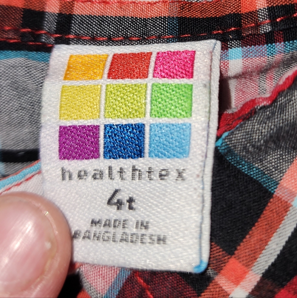 🖤Boys Size 4T Healthtex Button Down Shirt❤️ - Picture 5 of 5